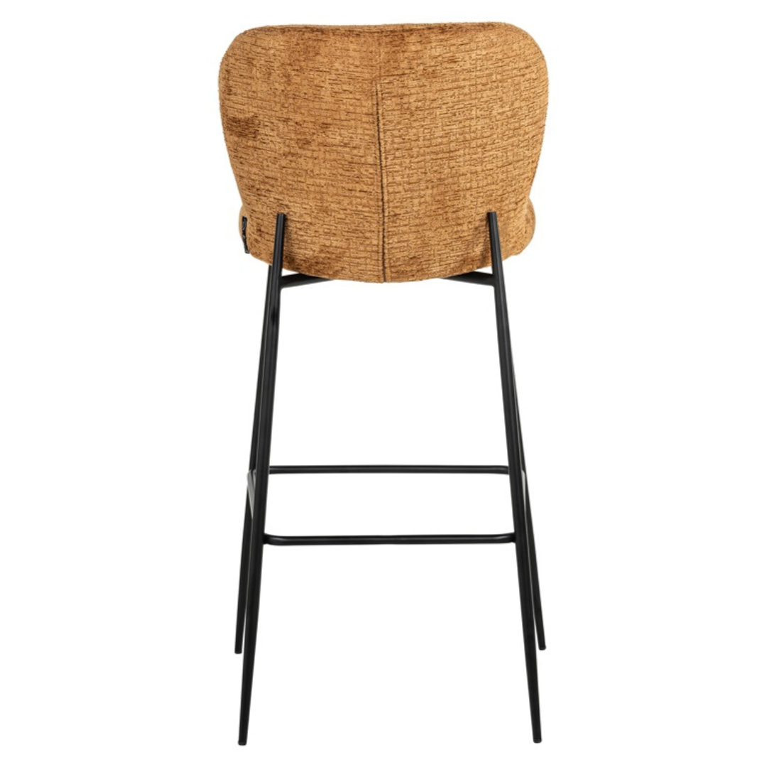 Tabouret de comptoir DARBY cognac fusion