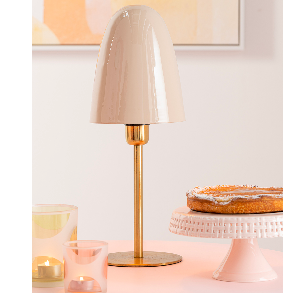 Lampe de table PINK en métal