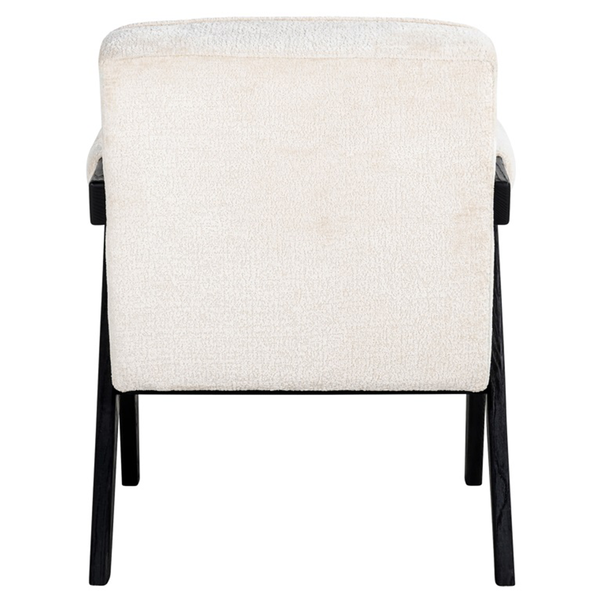 Fauteuil tissu bouclette COOPER écru