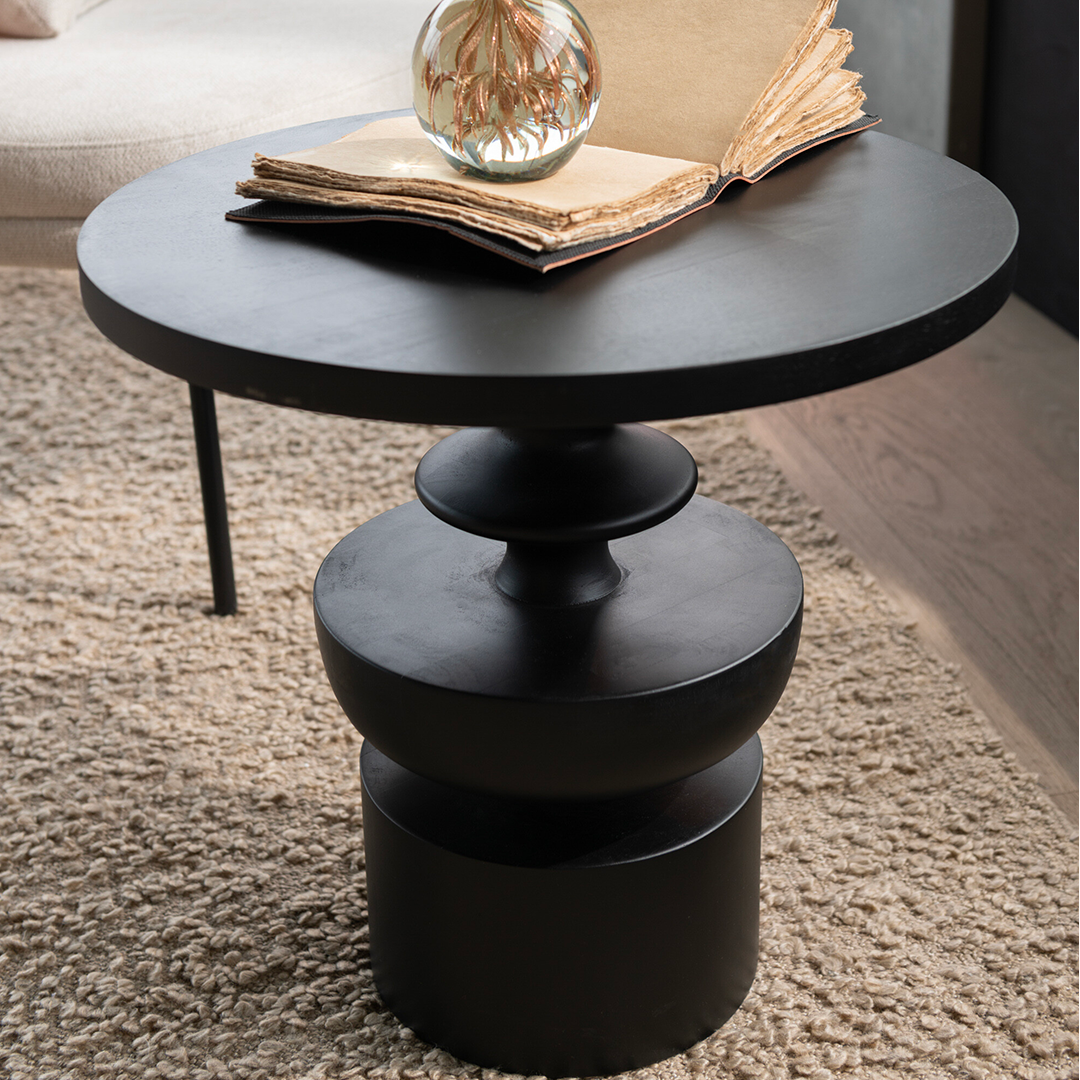 Table GOA Mango Wood Black