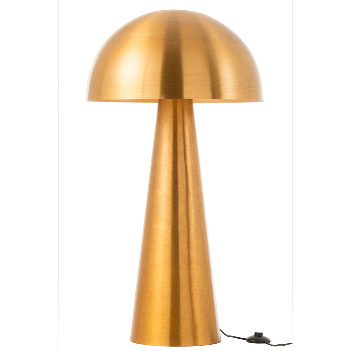 Lampe Champignon Metal Brillant doré Extra Large