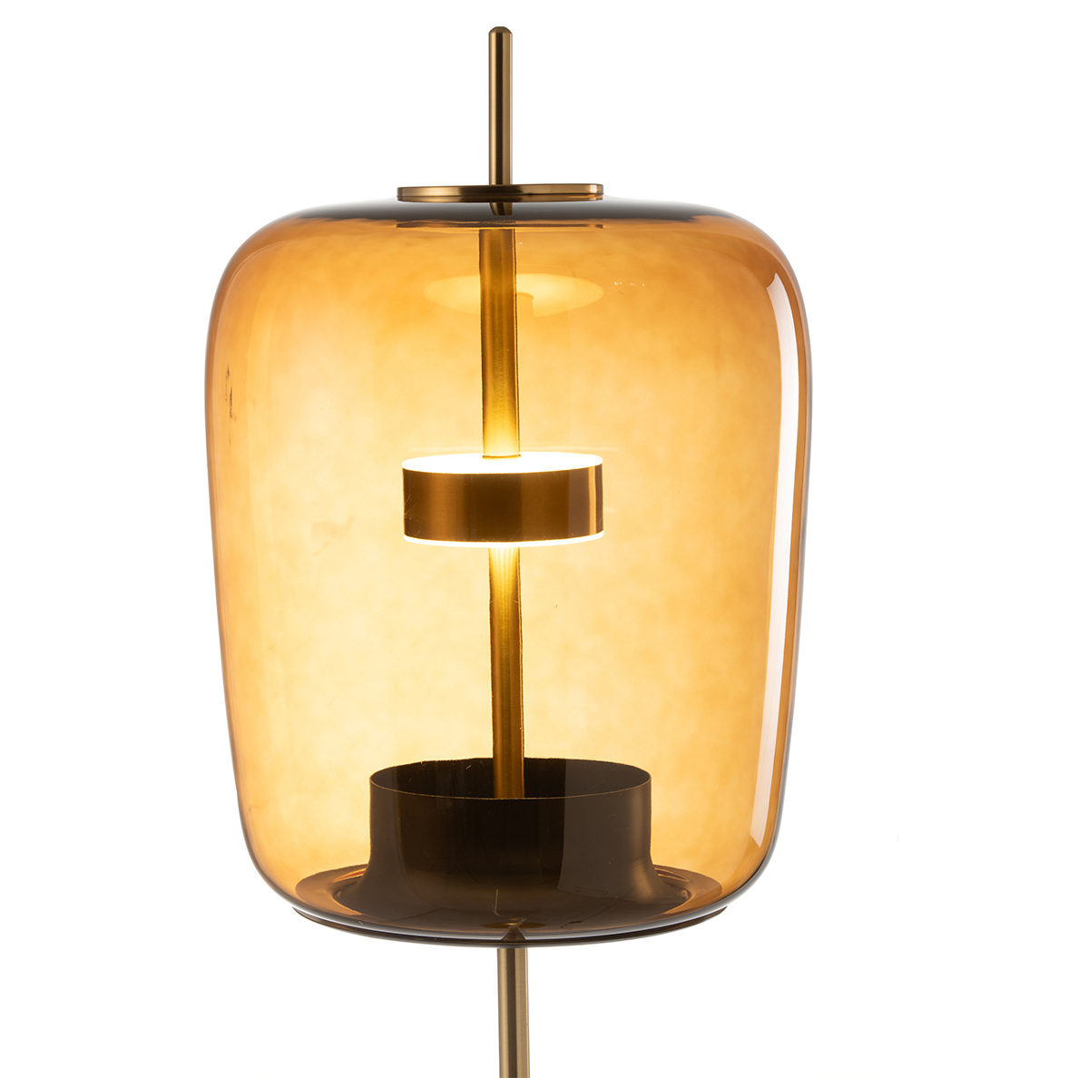 Lampadaire Led Verre Marron BY JLINE