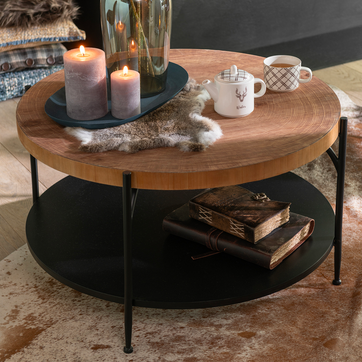 Table basse VONI en Fer Noir