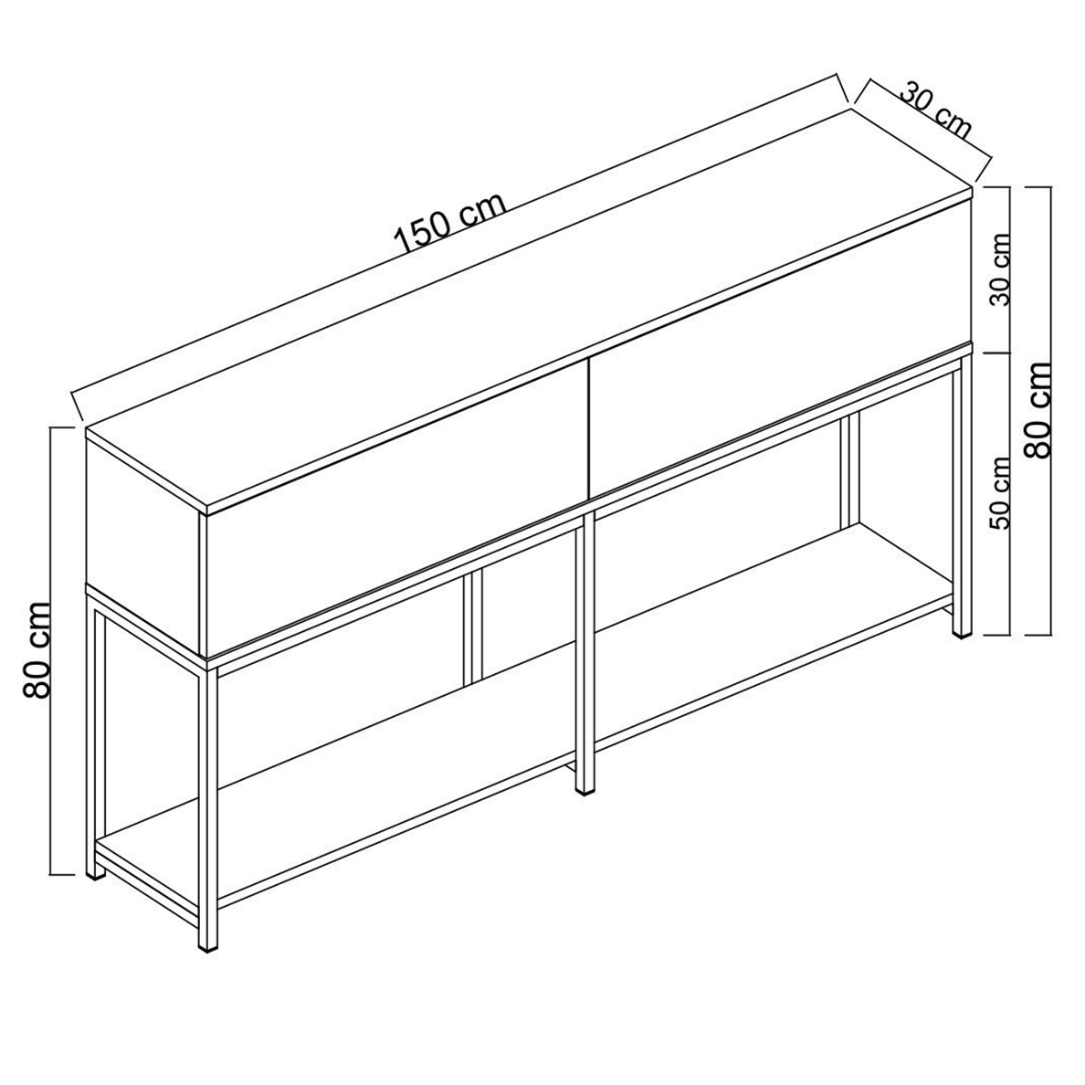 Commode LOOMA blanc