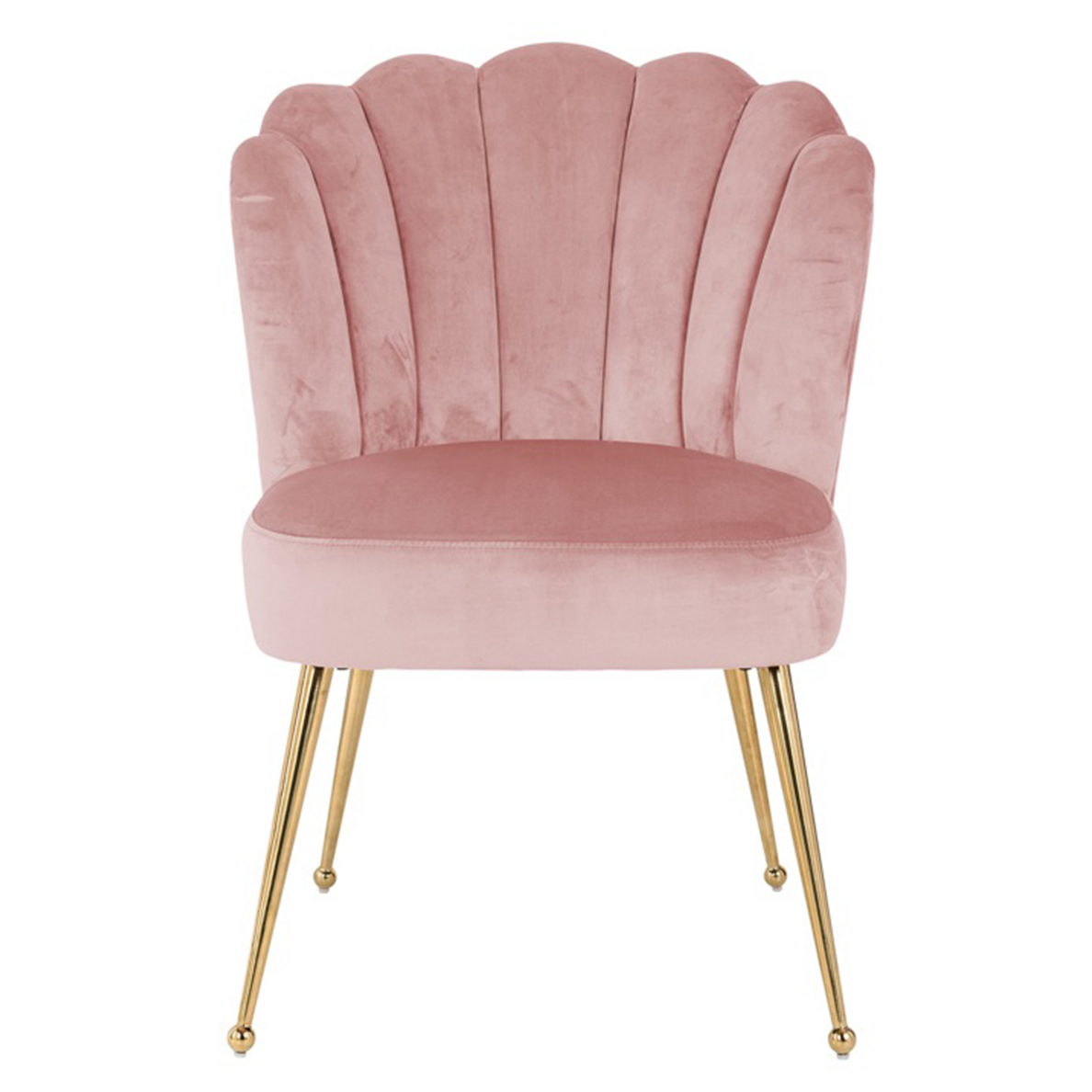 Chaise PIPPA velours rose