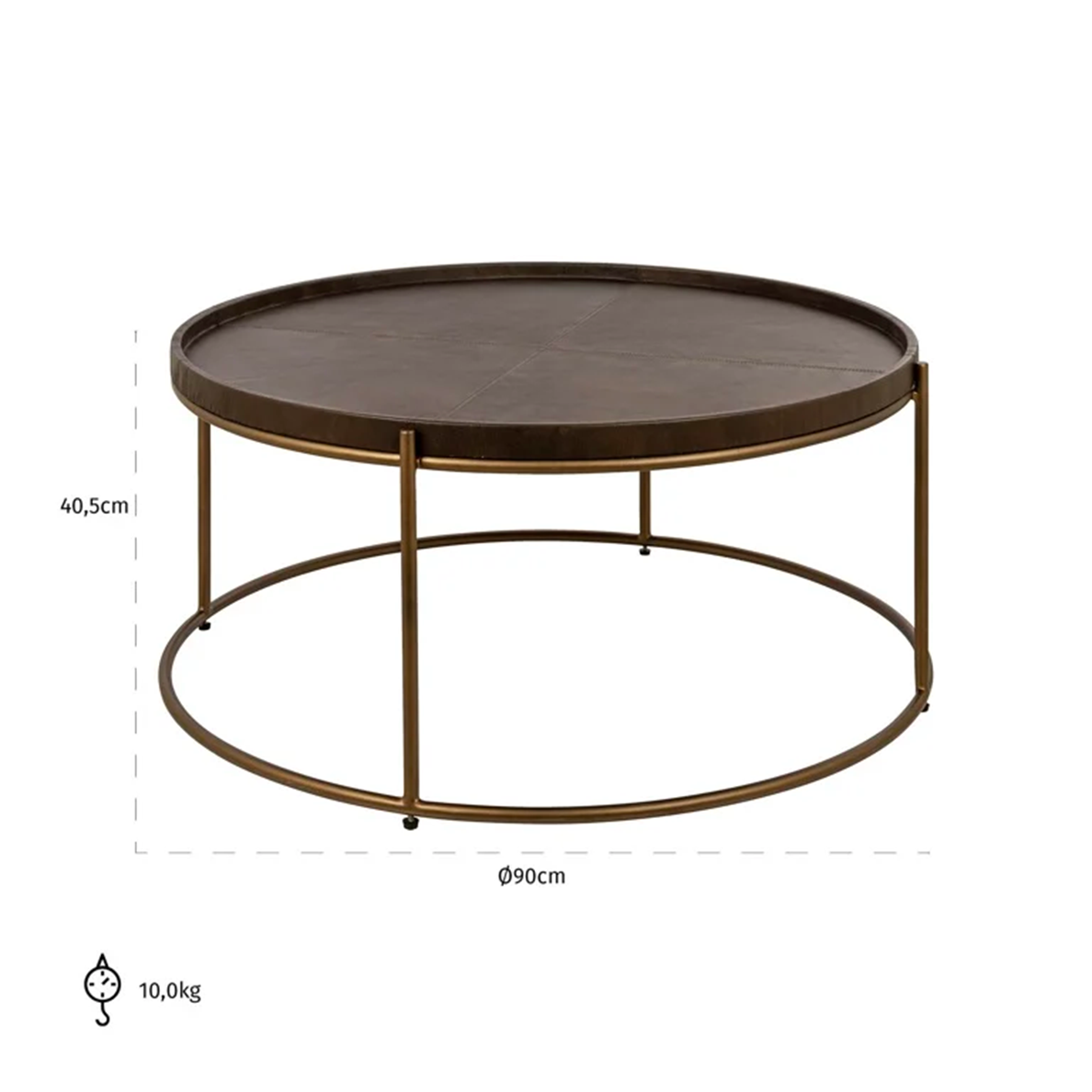 Table basse ZILLON en cuir