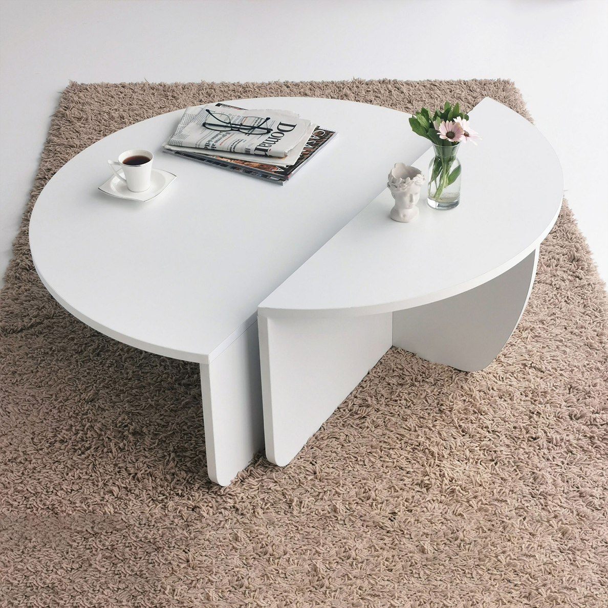 Table basse LIMONA blanche