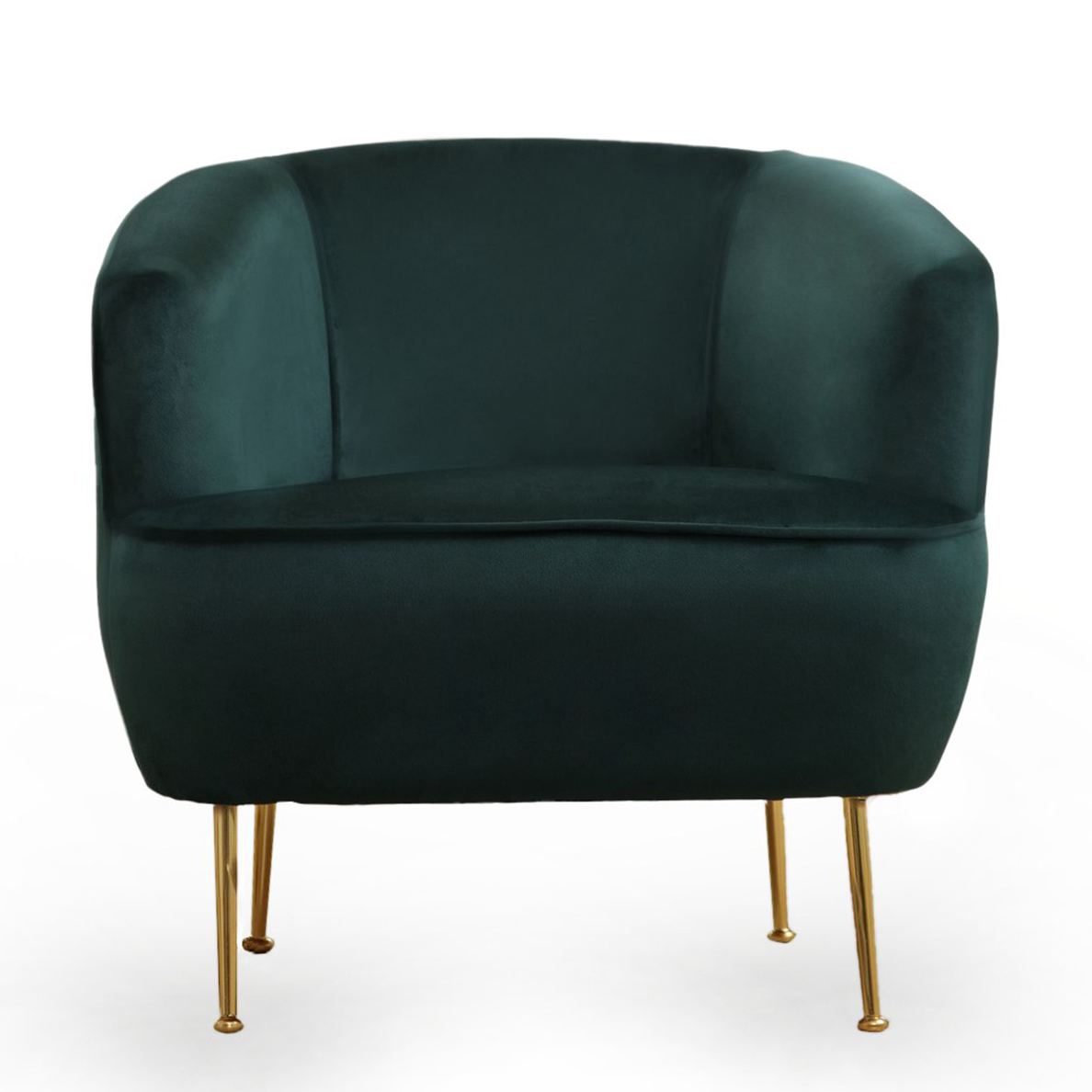 Fauteuil tissu velours OLIVER vert