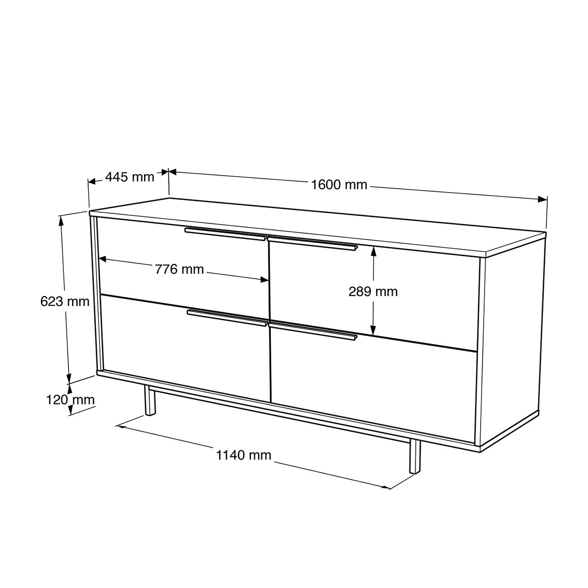 Commode SPARK naturel