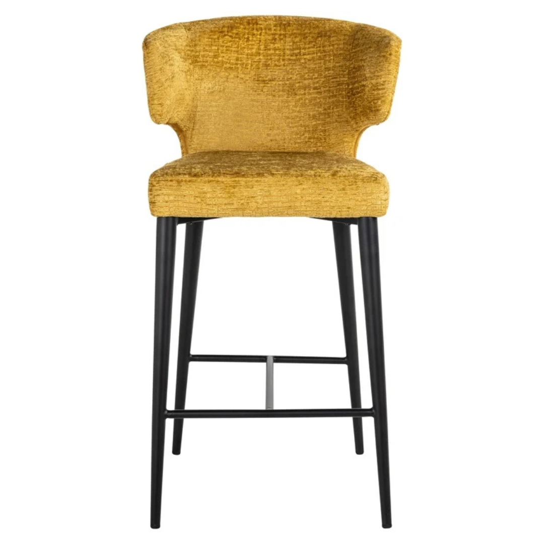 Tabouret de comptoir TAYLOR mustard fusion