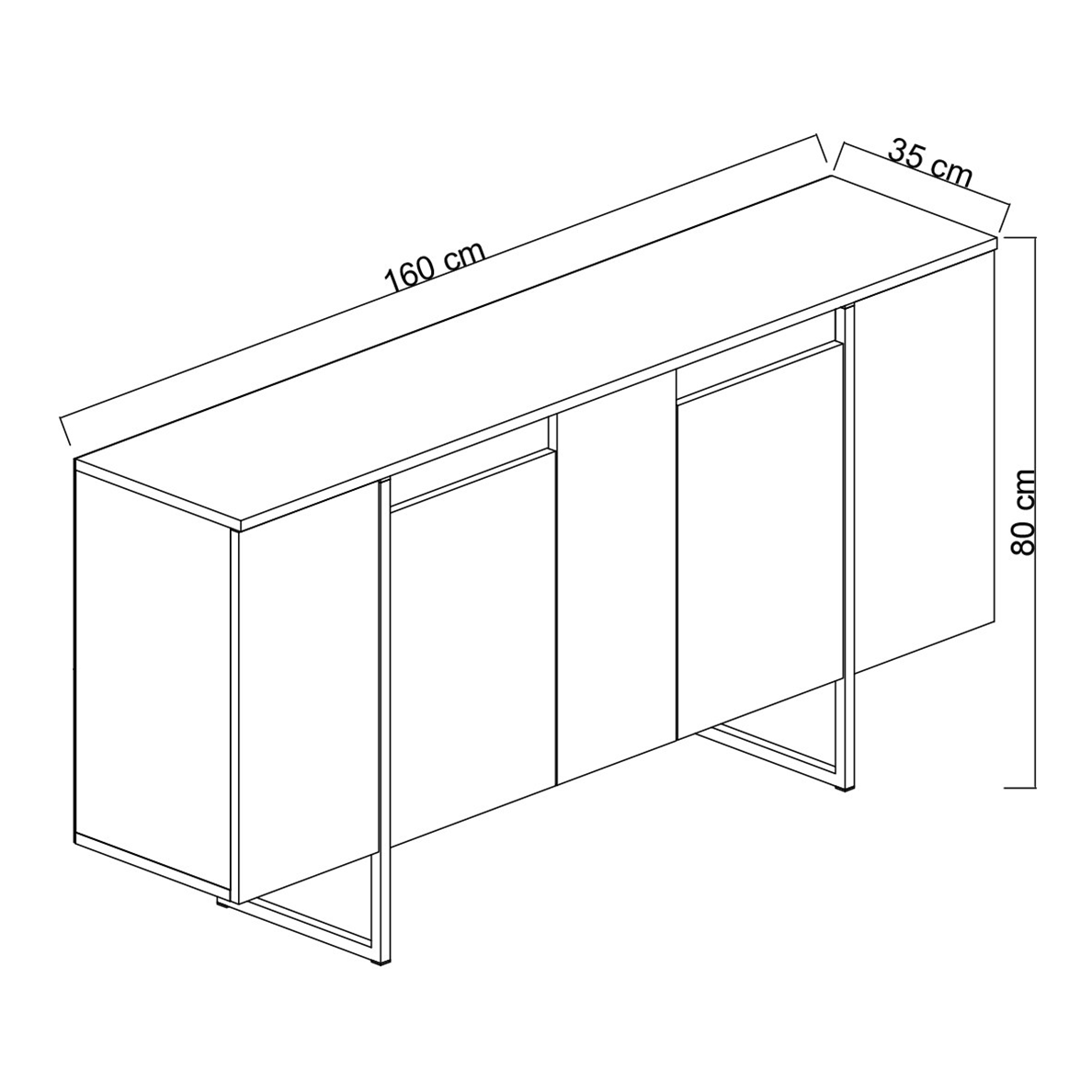 Commode MARGO blanc