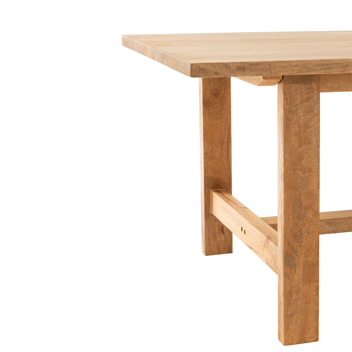 Table Rectangle en bois Manguier Bois Naturel 240 cm