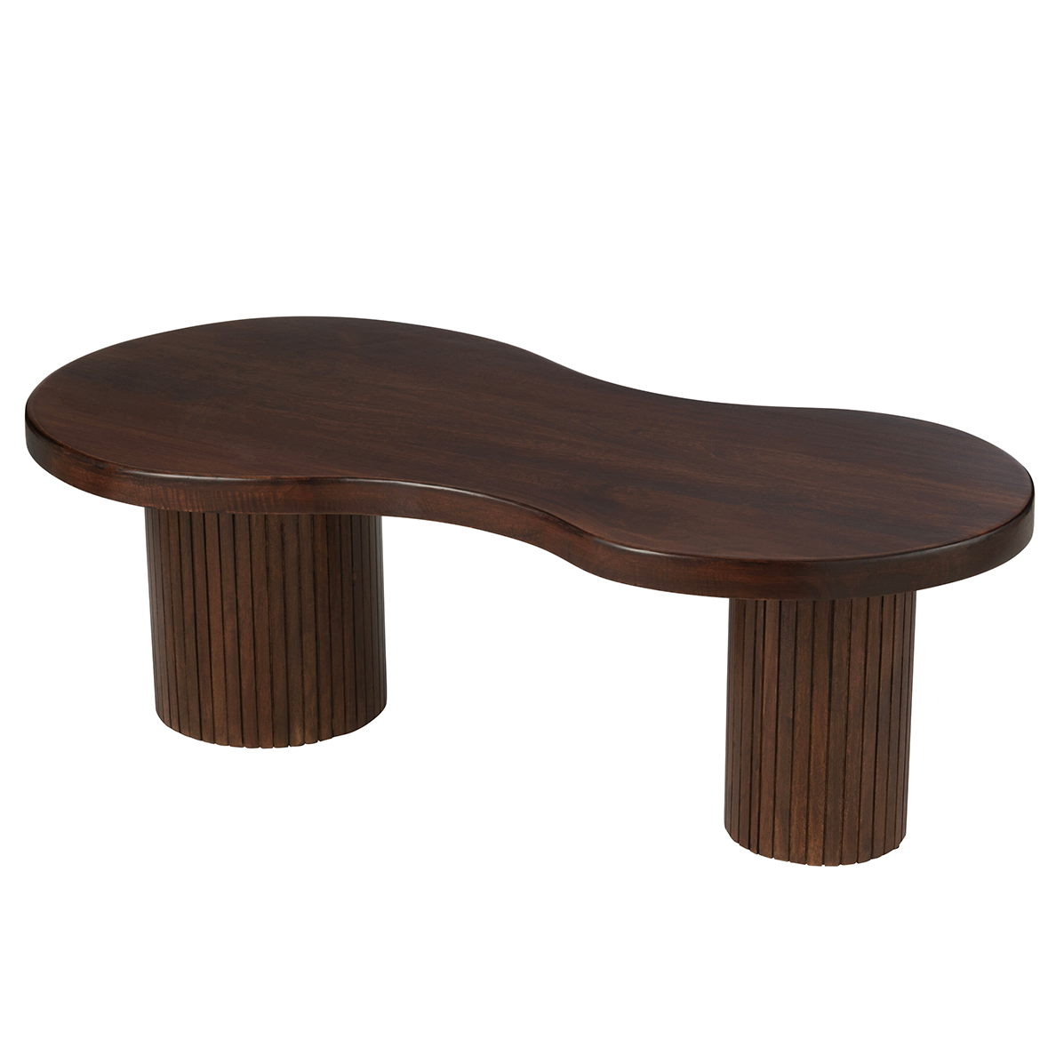 Table basse INFINITY en bois de manguier marron