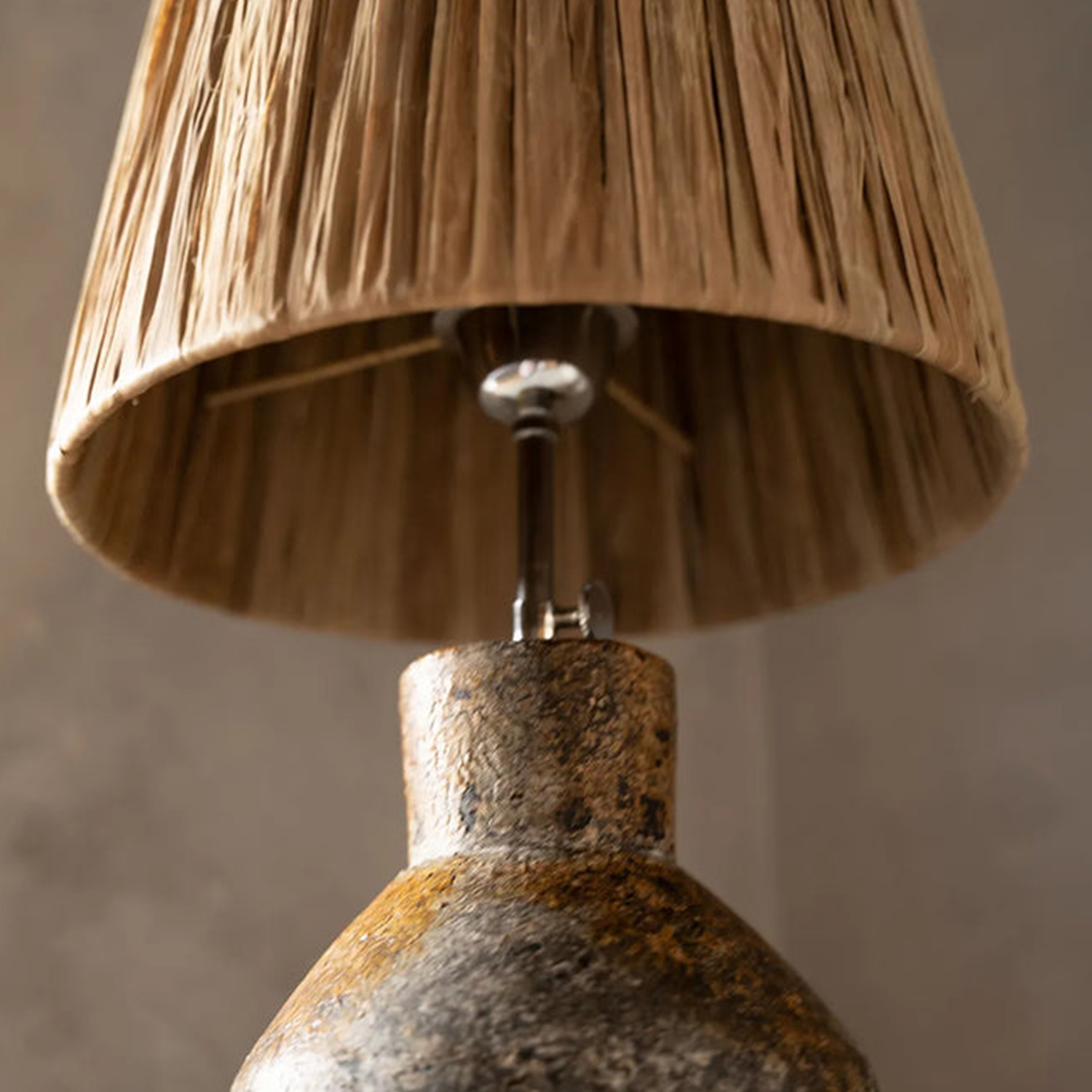 Lampe de table GRASS Teak Wood - Naturel