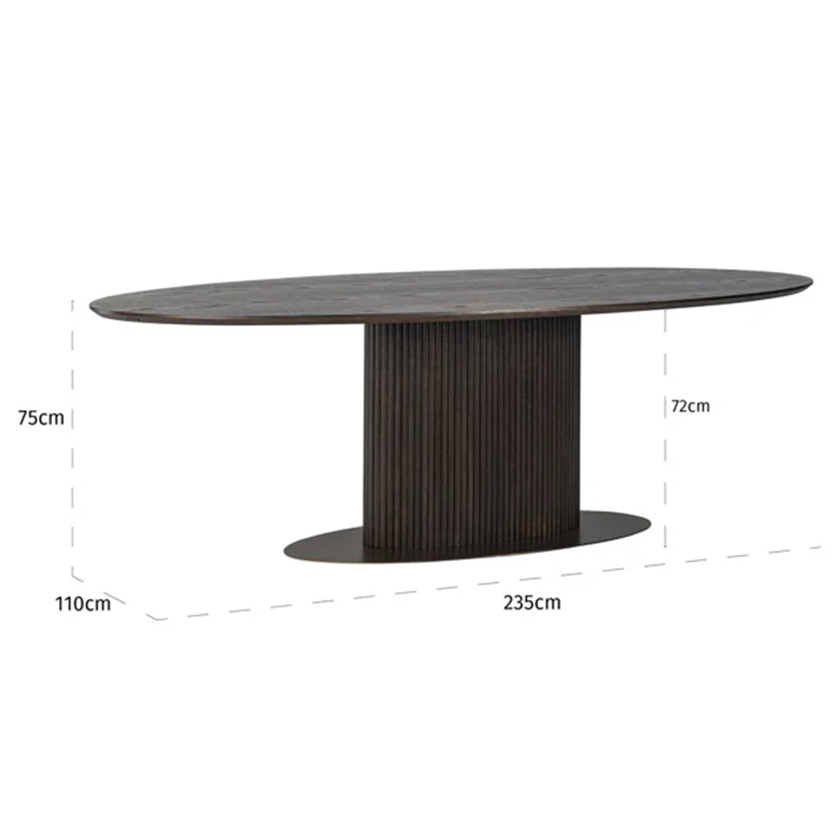 Table à manger LUXOR ovale 235 cm