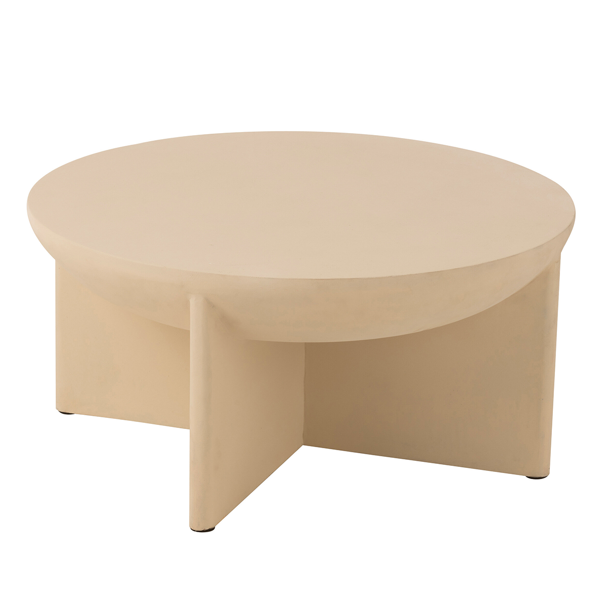 Table Basse HALFY Bois De Manguier Beige by JLINE