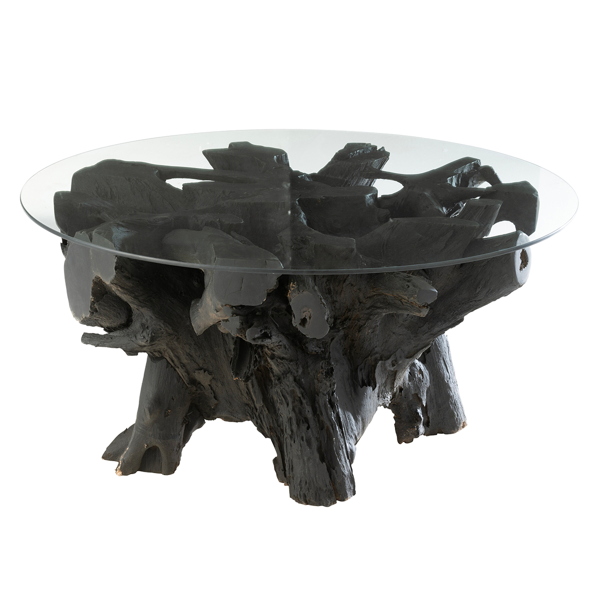 Table basse RACINE en Bois Noir