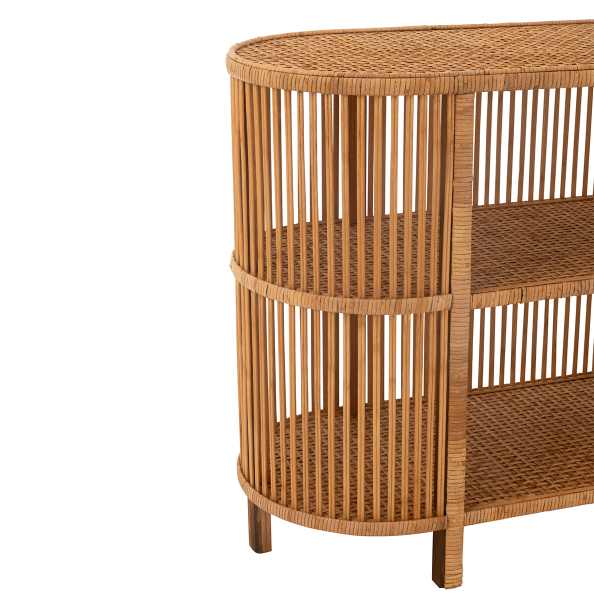 Console LOUMA en bambou/rotin naturel