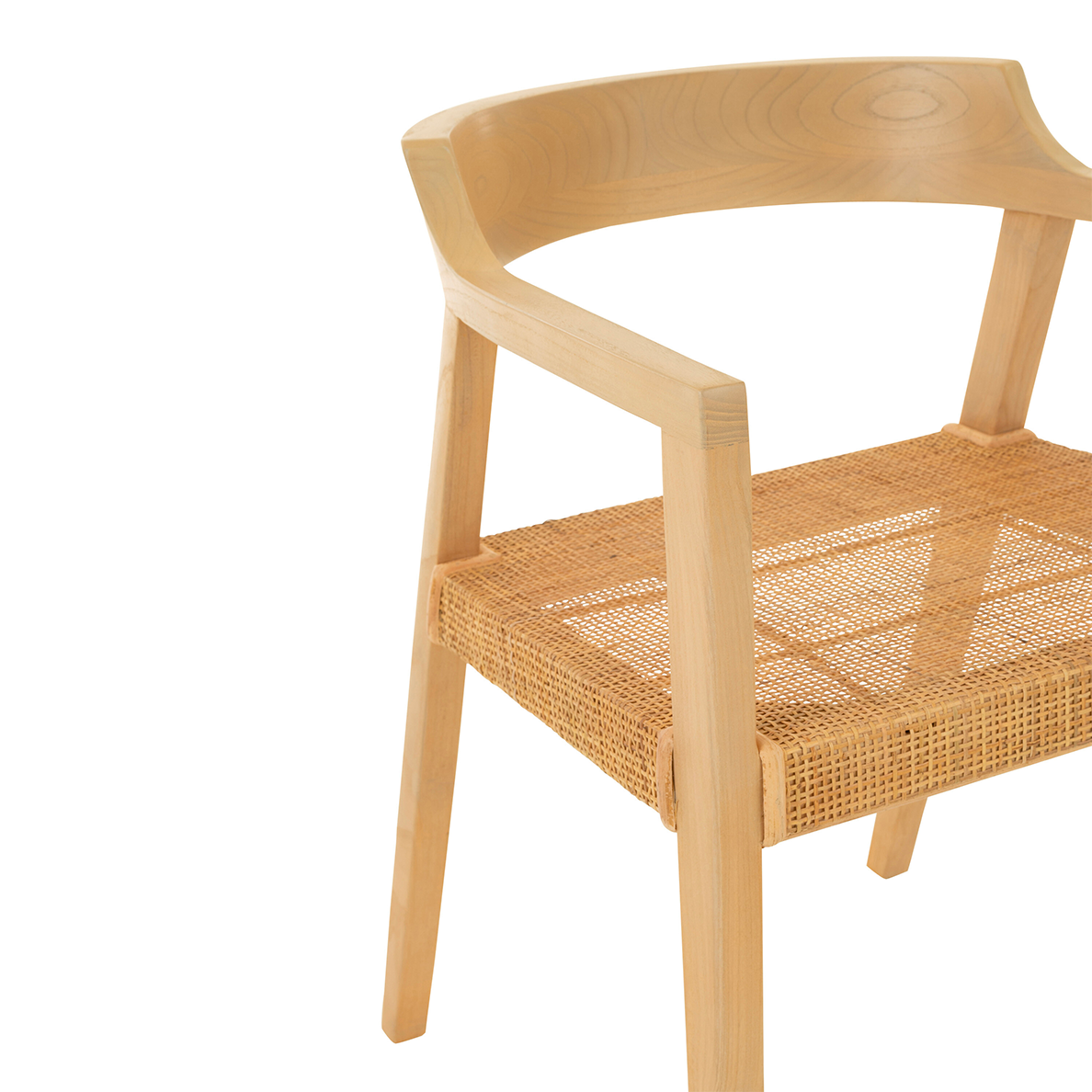 Chaise EMMA en bois de teck naturel