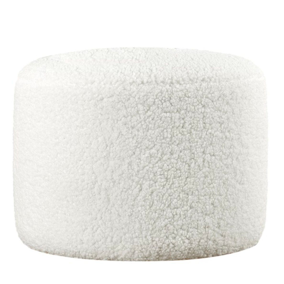 Pouf SHEEP tissu bouclette blanc