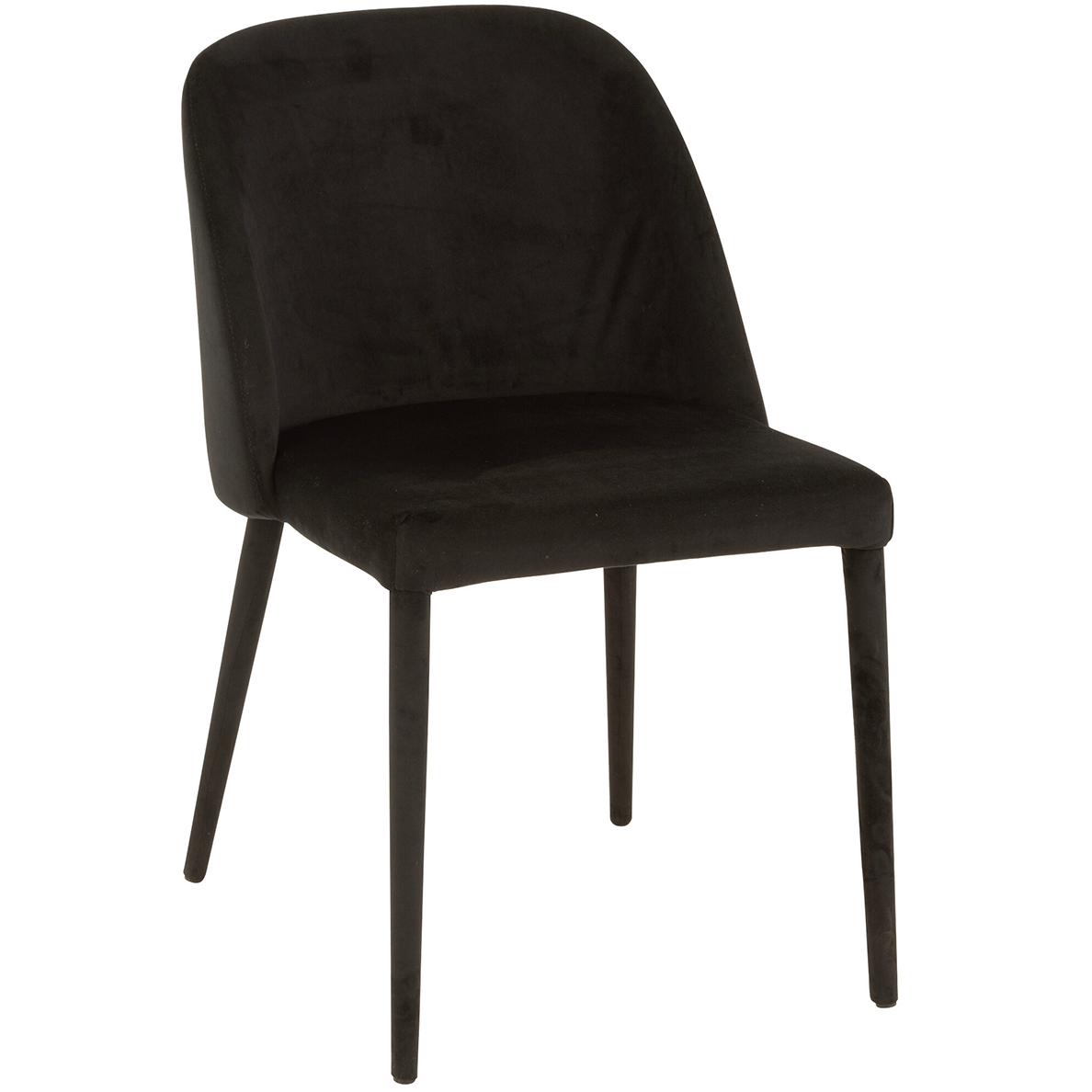 Chaise Charlotte Textile/Métal Noir