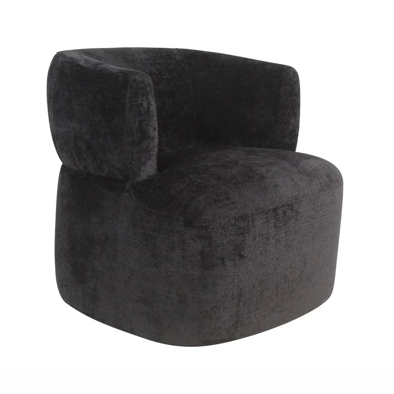 Fauteuil DOONA black chenille