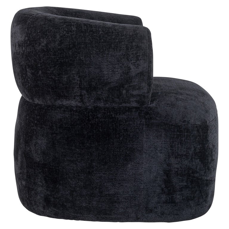 Fauteuil DOONA black chenille