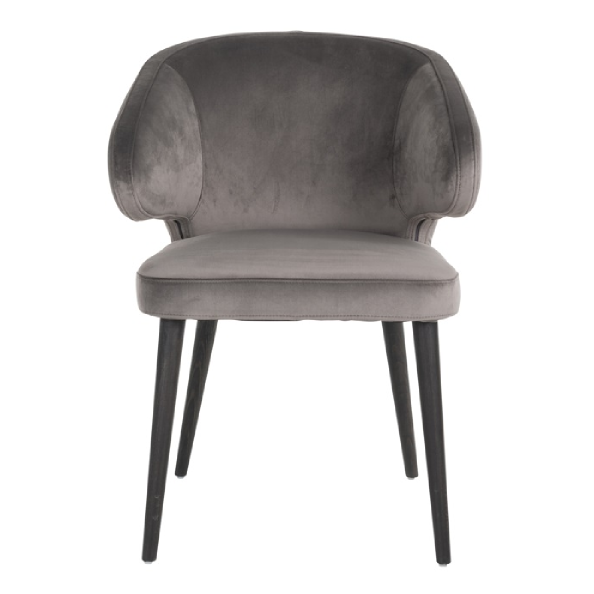 Chaise INDIGO tissu velours gris