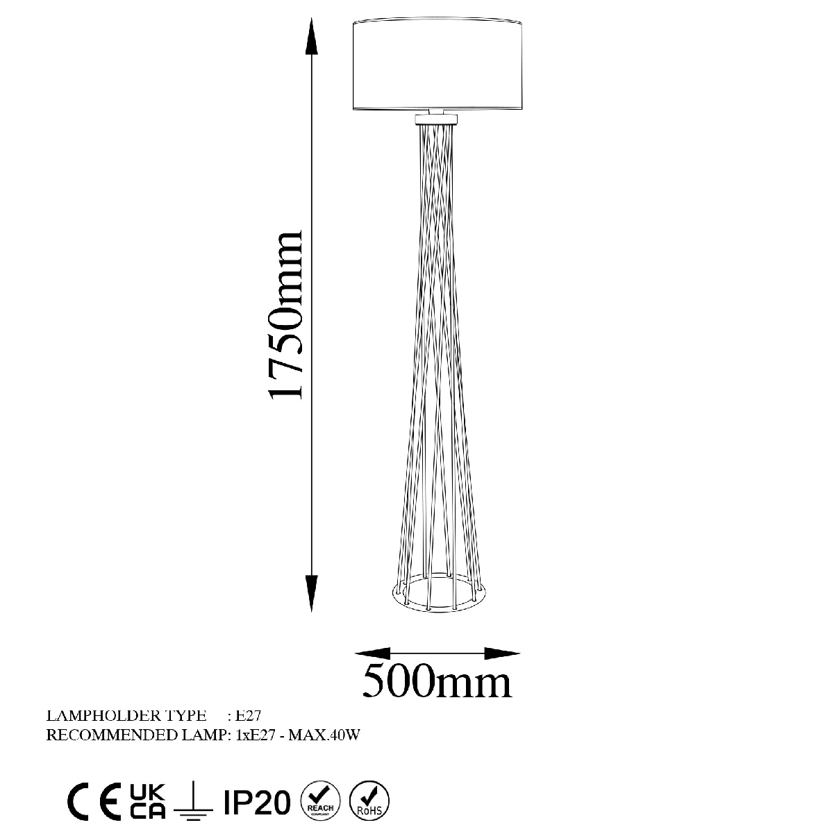 Lampadaire Rivo