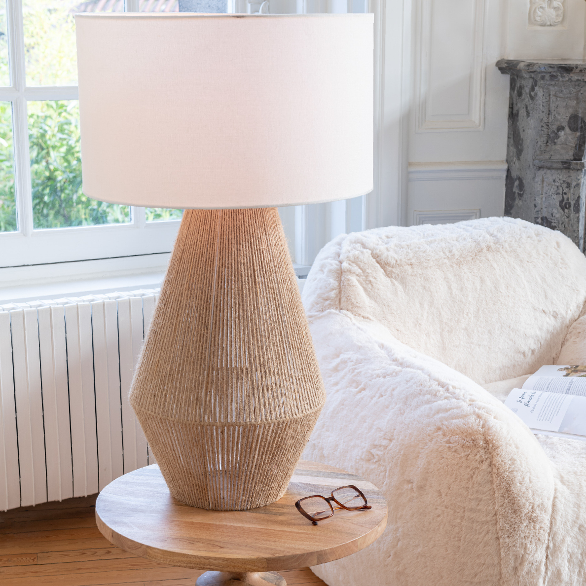 Lampe de table PAPER Beige