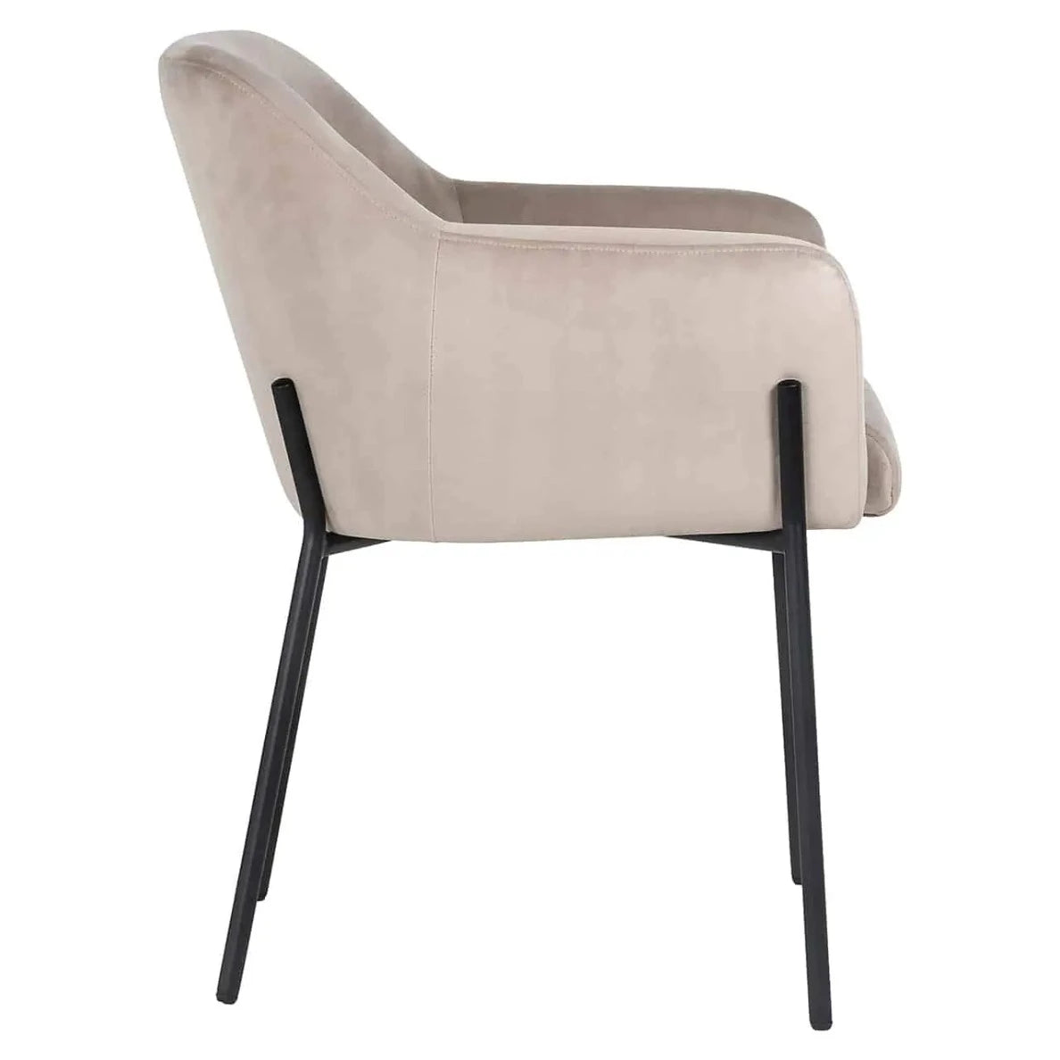 Chaise FAY beige velours