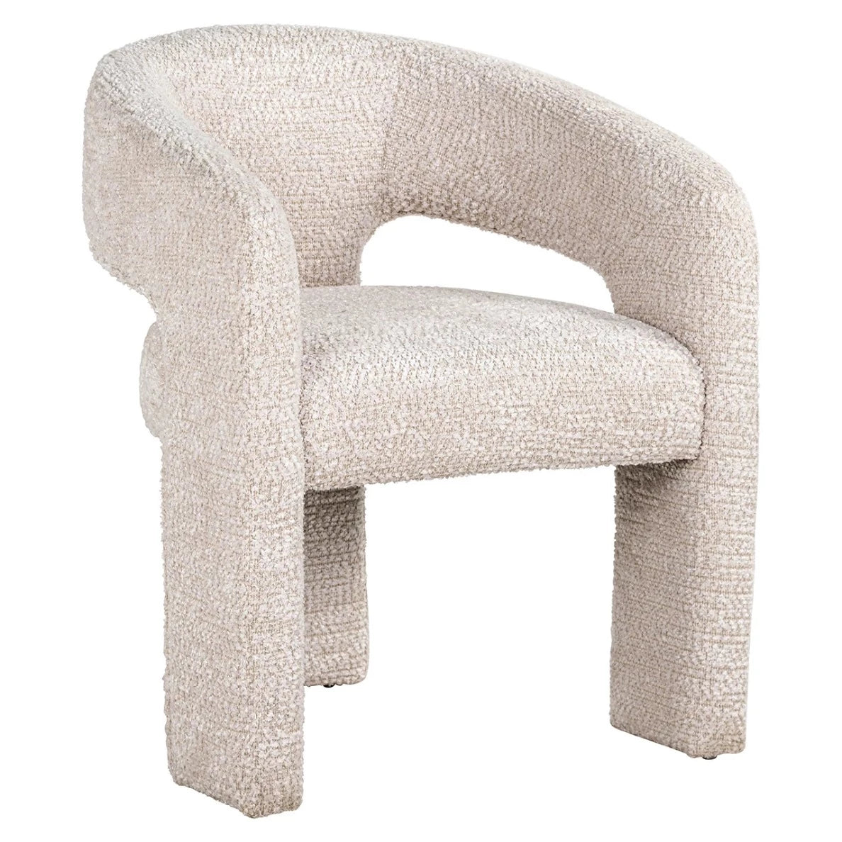 Chaise BELLE tissu bouclette