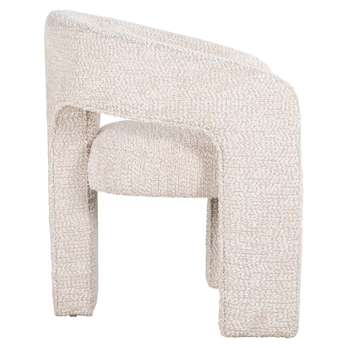 Chaise BELLE tissu bouclette