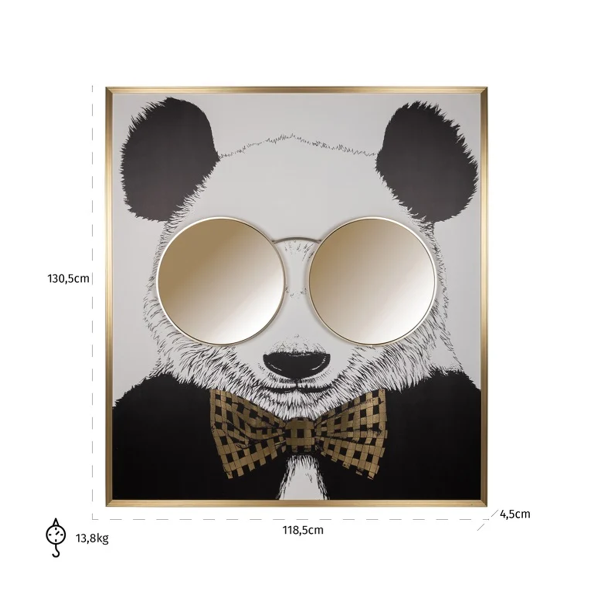 Tableau Panda miroir