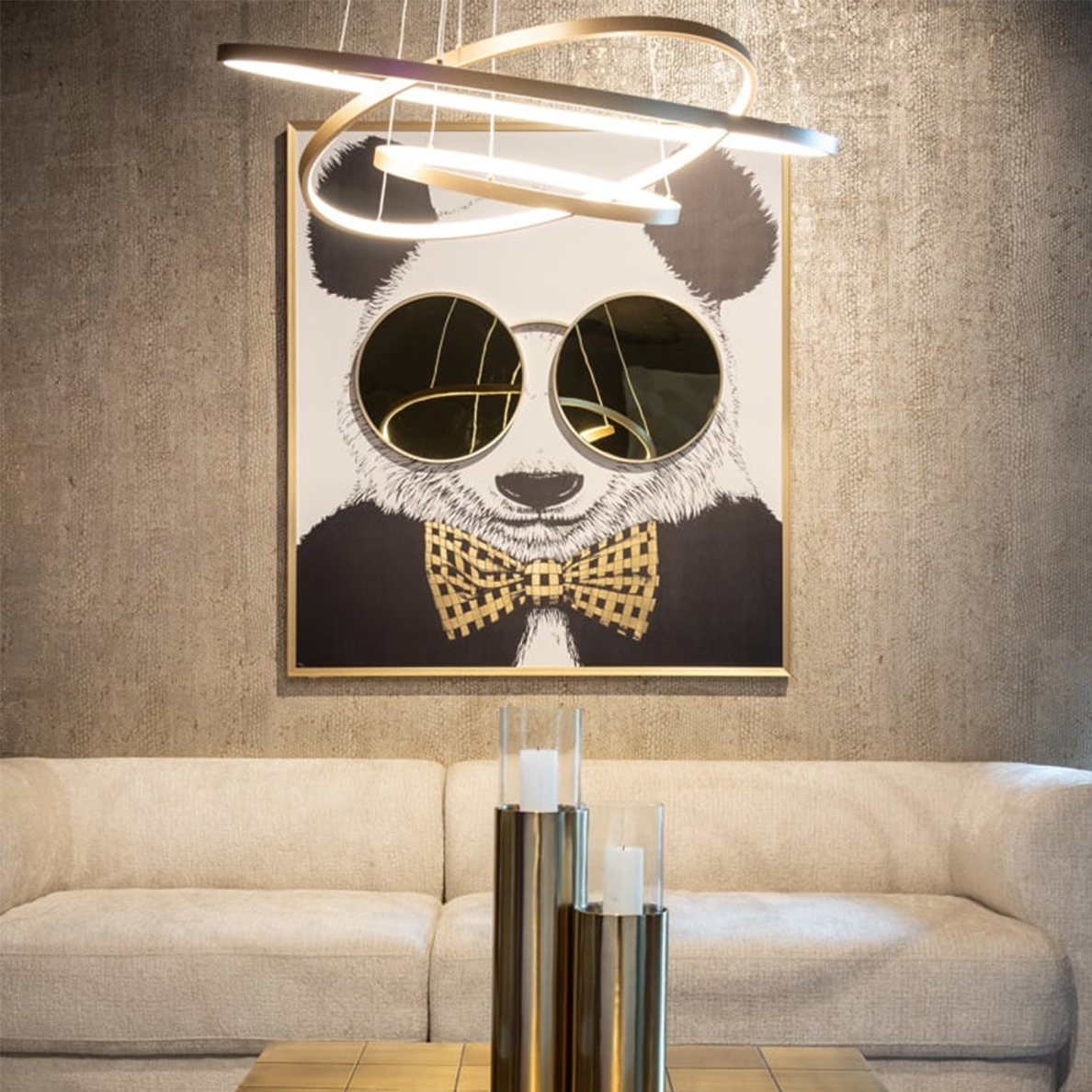 Tableau Panda miroir