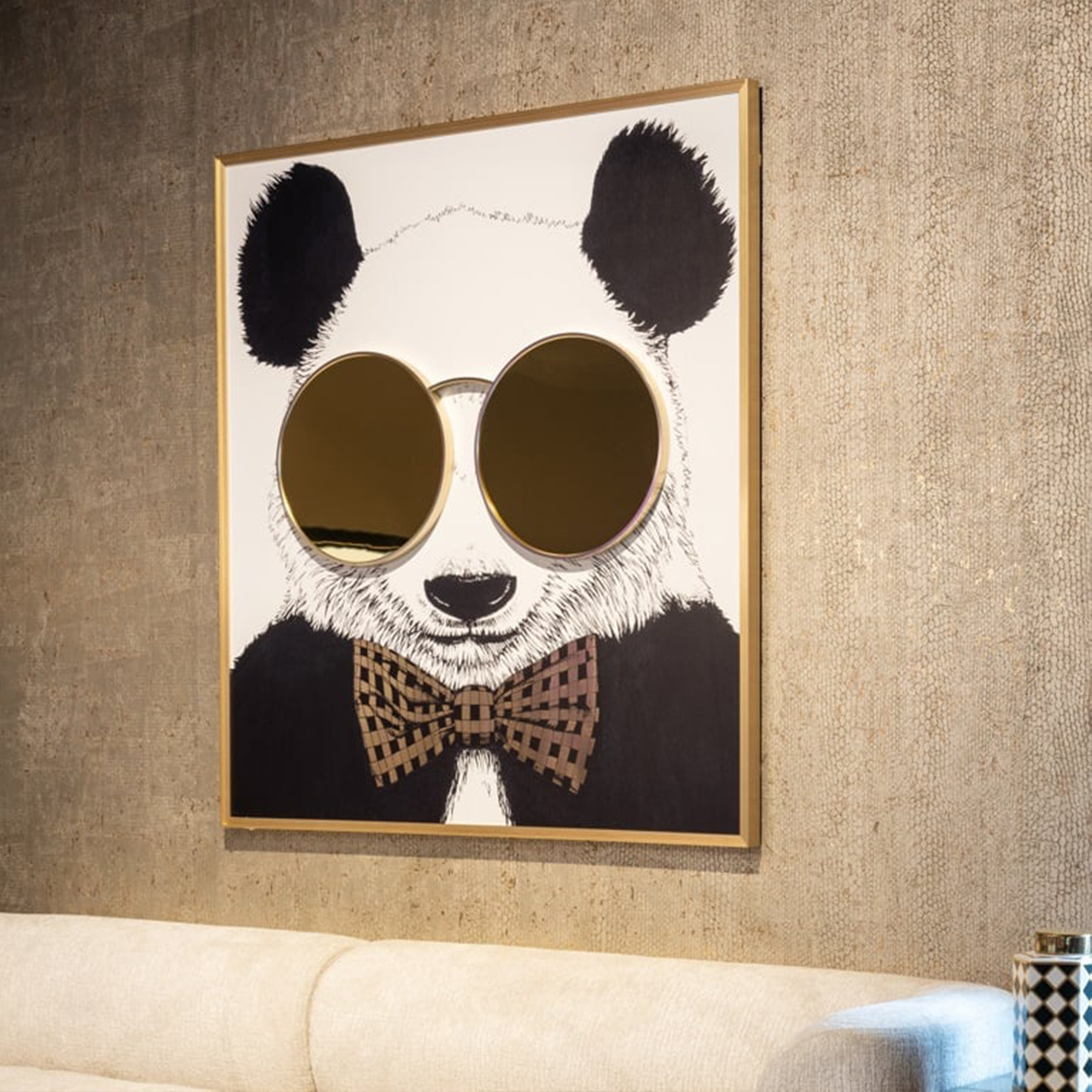 Tableau Panda miroir