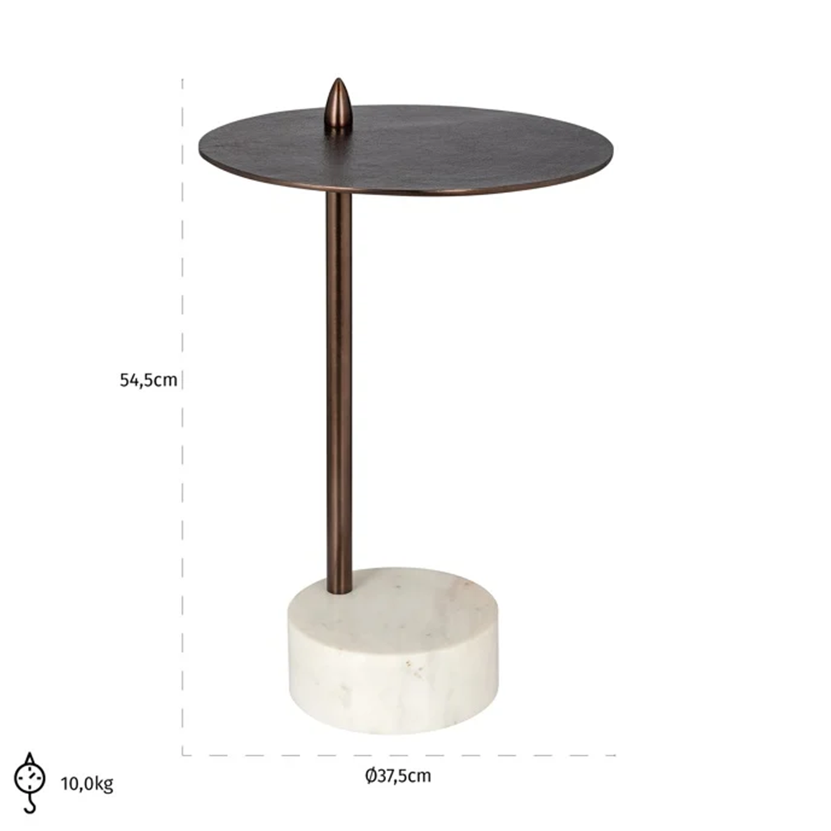 Table d'appoint BARRON Marbre